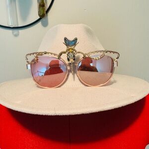 Embellished Pink Sunglasses